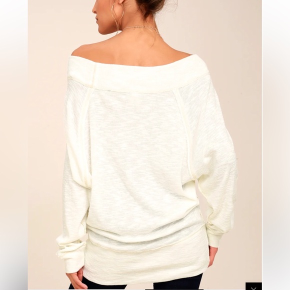 We The Free Palisades Off-the-Shoulder Top in Ivory Size Small EUC Retail $68 - Picture 3 of 7